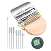 1 Set Small Darning Loom Weave Tool with 40526 Hooks DIY Mending Jeans Clothes Mini