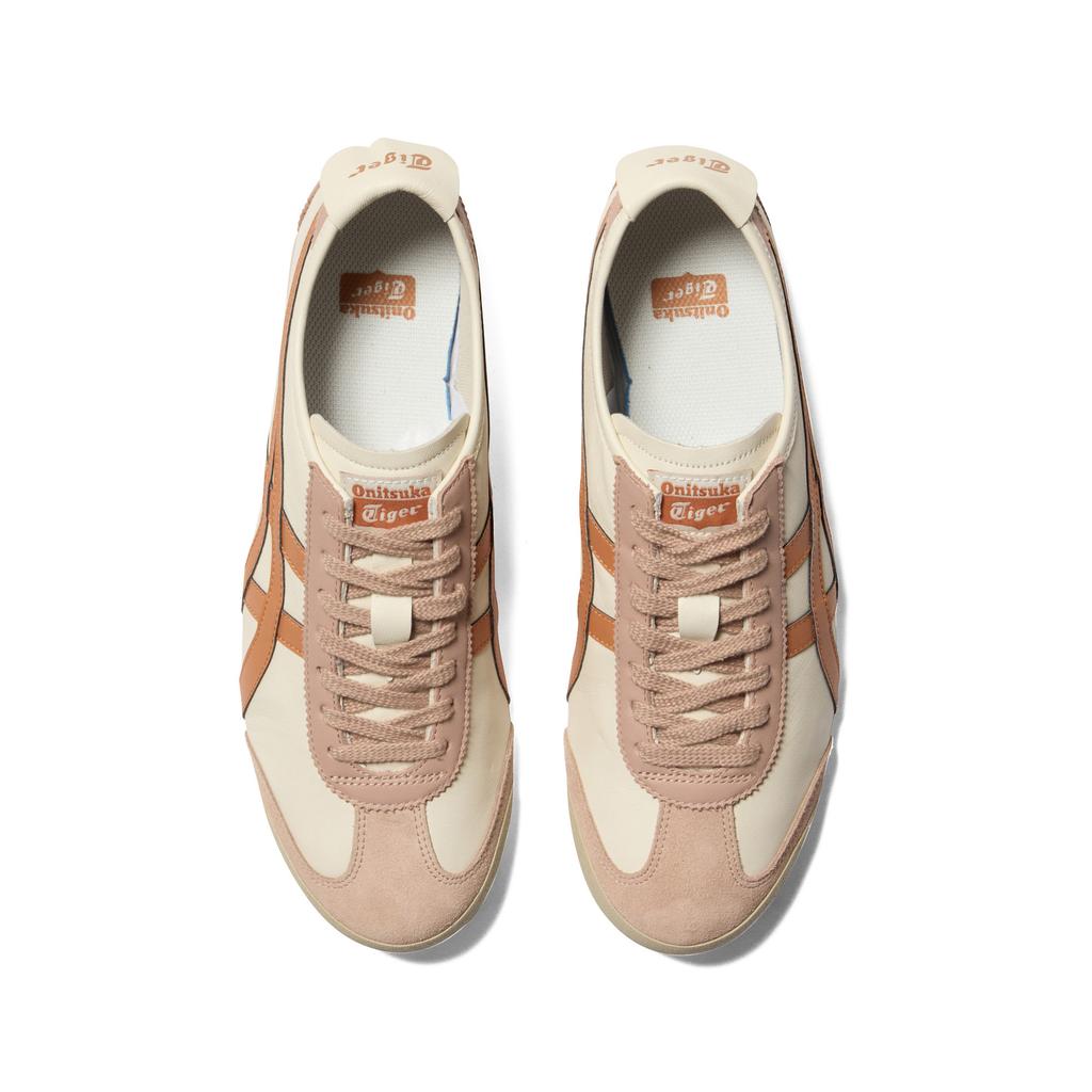 ONITSUKA TIGER MEXICO 66 Ретро Спортивная Дышащая Низкая Повседневная Обувь Унисекс Бежевый Оранжевый 1183C102-204