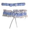 Bowknot Lolita Leg Rings Set Ruffled Lace Thigh Ring Clothing Accessories Bride Garter Belt  Women