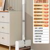 Slim Gap Cleaning Broom Set With Dustpan Home Use Hair-Resistant Scraper Combo ABS Plastic Steel/Aluminum Handle