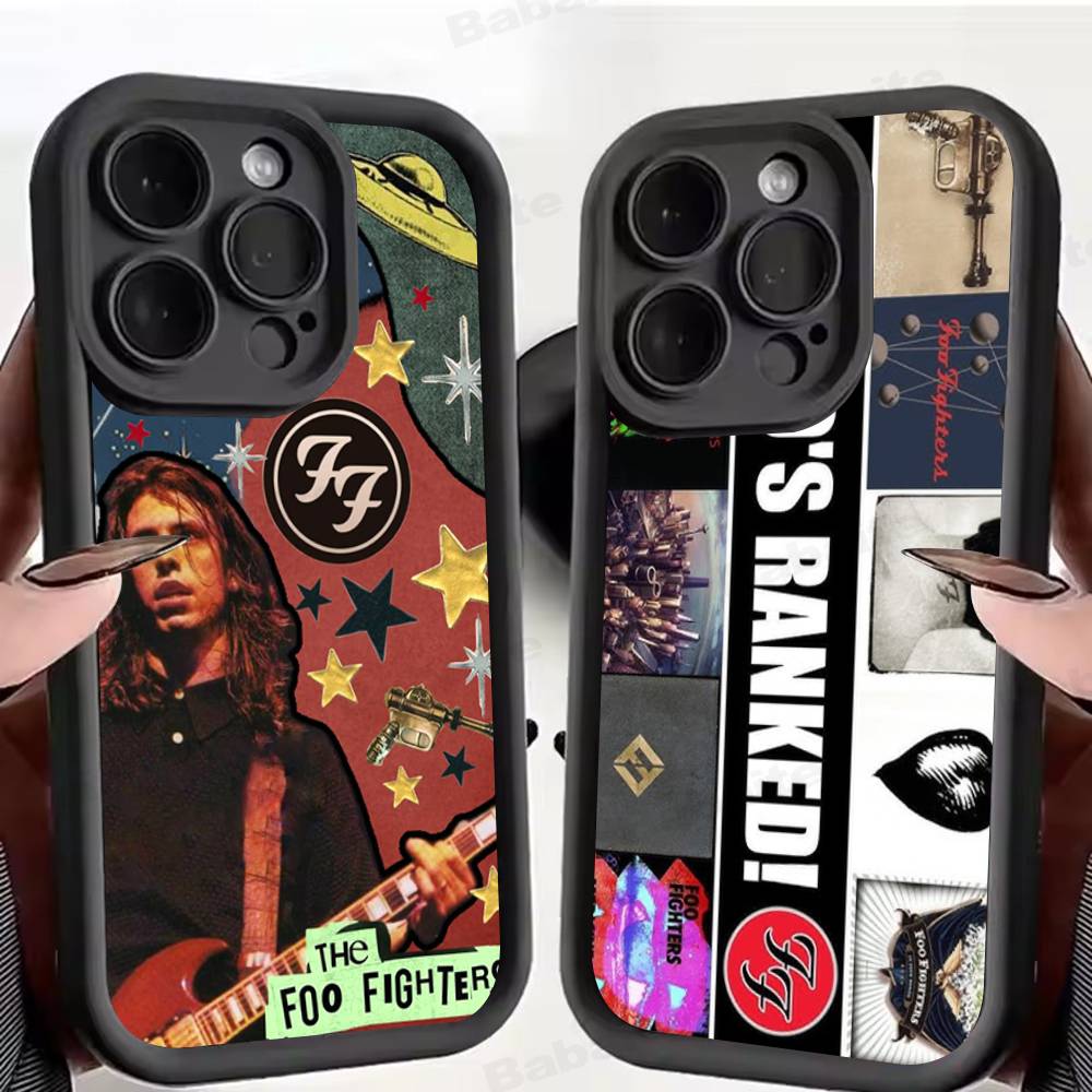 Чехол для телефона F-Foo F-Fighters Classic Rock для IPhone 17 16 15 14 13 12 11 Pro Max Plus Силиконовый противоударный чехол