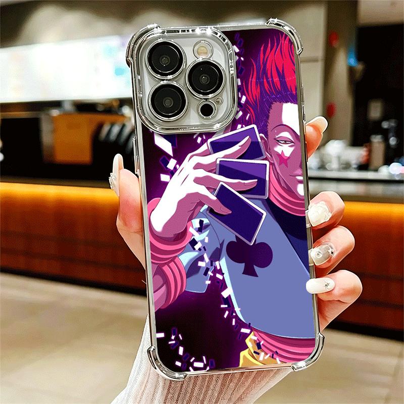 Hunter X-Hunters Hisoka Soft Phone Case For iPhone 15 16 17 Air 14 Pro Max 16E Plus 13 12 Mini Plating Anti-Fall Fundas