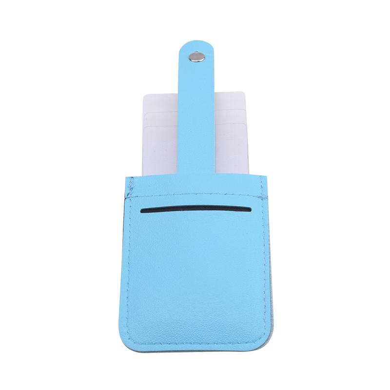 Выдвижной держатель для карт из искусственной кожи. Держатель для удостоверения личности. Каскадный скрытый выдвижной футляр для карт. Органайзер. Держатель для карт с пряжкой. Унисекс.