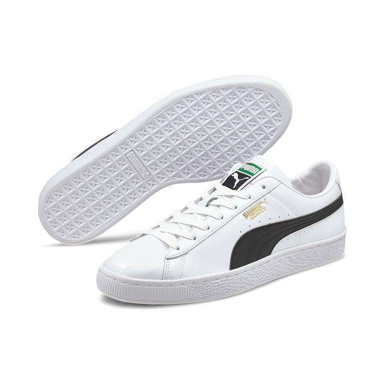 Puma Basket Classic 21 'Белый Черный' (унисекс) Белые / Черные кеды для скейтбординга 374923 02