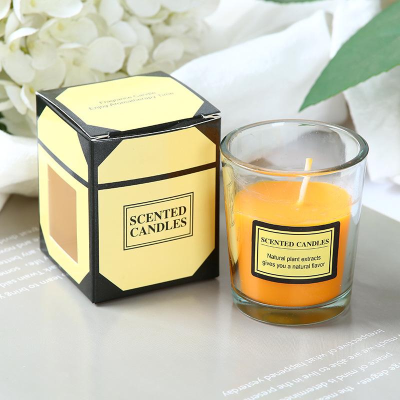 Gift Box Aromatherapy Candles Without Removing Odors Indoor Candles Aromatherapy Glass Romantic Fragrance Candles