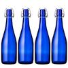 Machine Bottle Anchor Top Bottle, 720ml, Blue, Set of 4, Storage/Refill Container, Glass Bottle AT720SWCB4