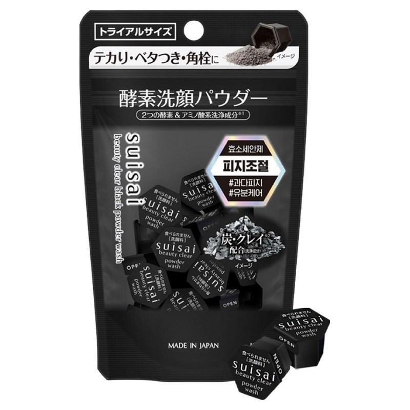 Suisai Beauty Clear Black Powder Wash, 15 pcs x 1 sets