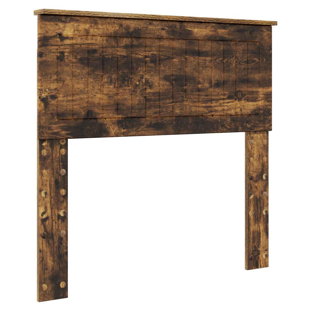 Smoked Oak Bed Frame 90 x 190 cm Engineered Wood