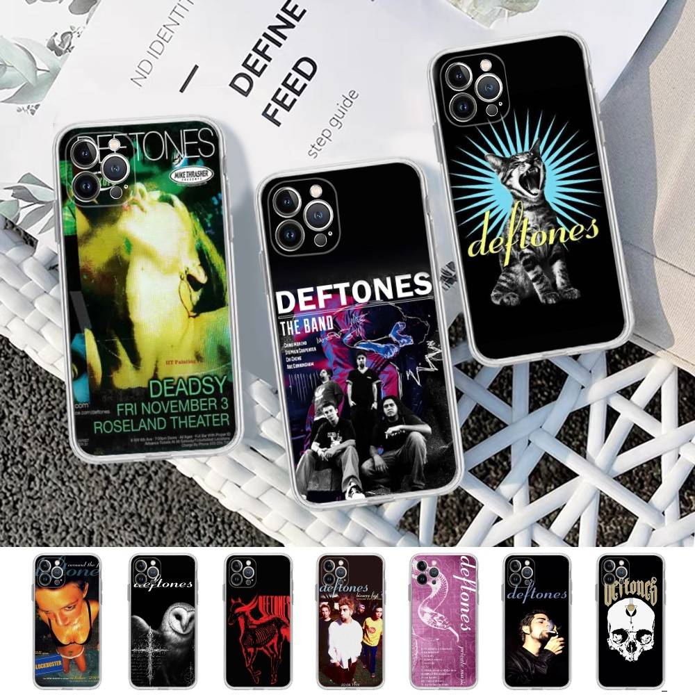 Альтернативная метал-группа Deftones Чехол для телефона Для IPhone 11 13 16 12 17 14 15 Pro Max Plus Мягкая прозрачная задняя крышка Coque