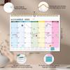 Meetory Desk Calendar 2025-2026, 11.81" x 8.46" 18-Month School Year Desk/Wall Calendar From 2025 JuLY- 2026 Dec, Seasonal Desktop Calendar for Home,