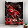 Tapestry Michael Jordan Chicago Bulls 23 Dunk Red Wall Hanging for Basketball Fan Cave Decor