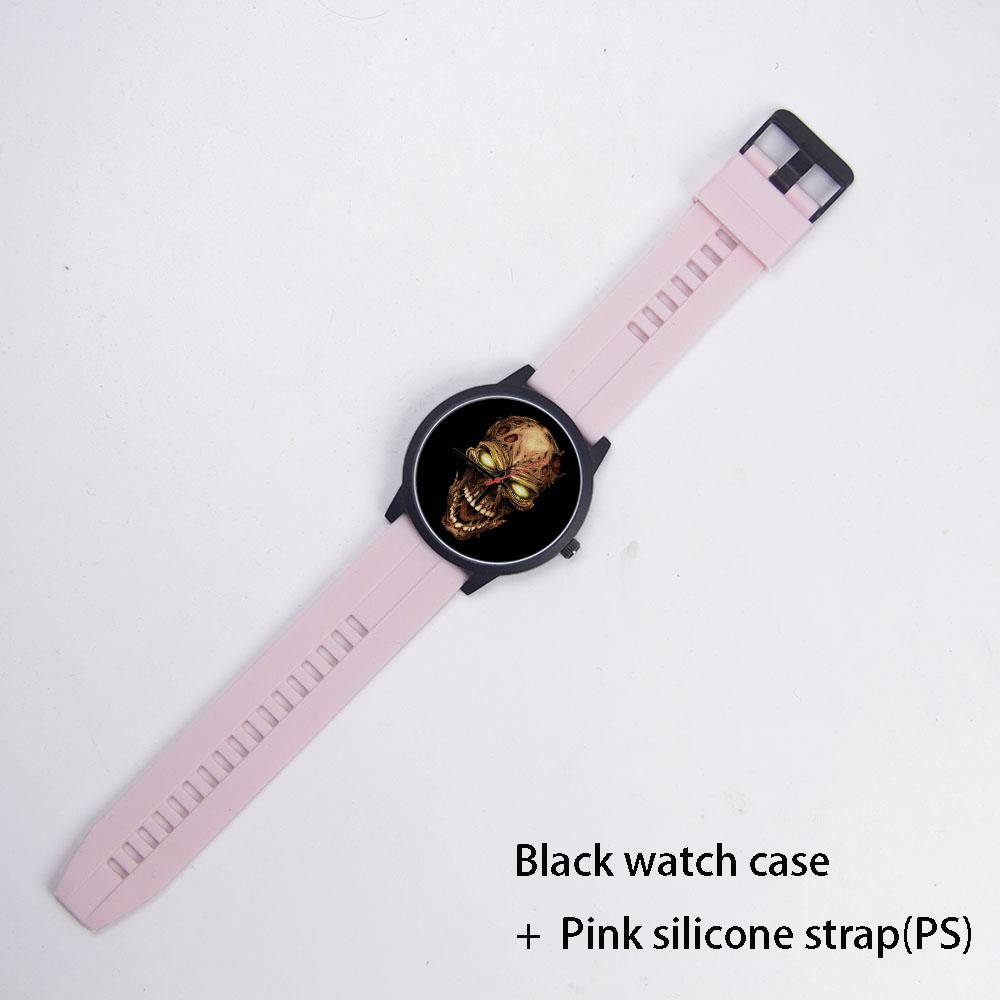 Guitar Bass Instrument Design Men's Watch Traditional Hands Simple Fashionable Watch Musician Gift Rose Gold Case