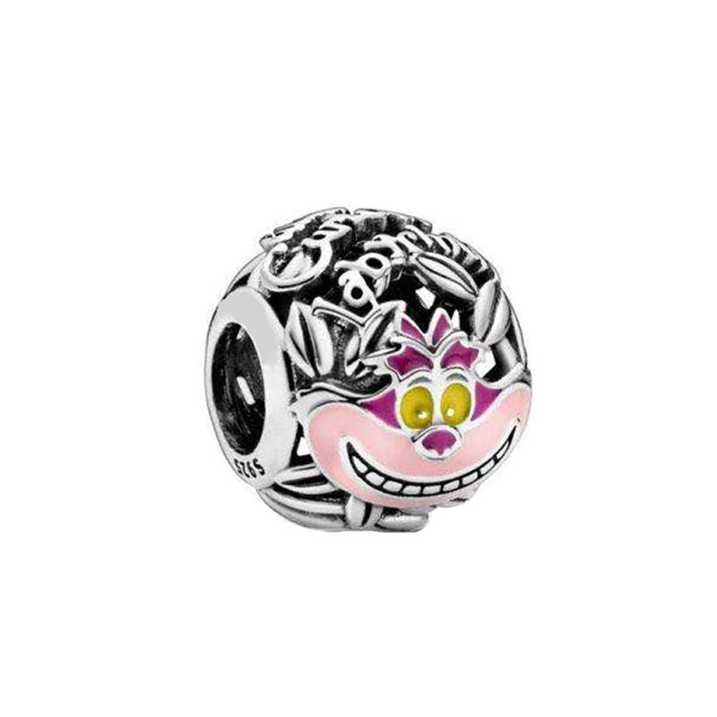 925 Silver Dumbo Mickey Mouse Charm Bead DIY Fine Jewelry Bracelet Pendant