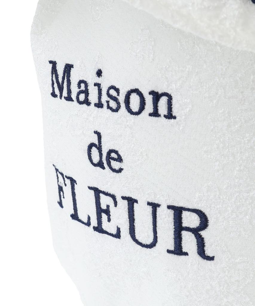Maison de Fleur Мешочек на завязках с подкладкой, жаккардовая лента, Белый, Размер F, 08000481700