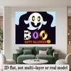 Halloween Backdrop Cartoon Ghost Boo Polyester Party Wall Decor