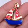 10 шт. Штурвал Корабля Штурвал Руль Компас Лодка Подвески Парусник Подвески Для Изготовления Украшений