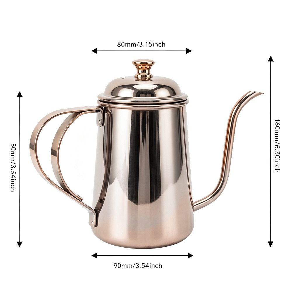 304 Stainless Steel Gooseneck Coffee Kettle Stainless Steel Coffee Kettle Tea Brewing