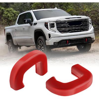 Накладки на буксировочные крюки подходят для GMC Sierra 1500 -2026 Вертикальные буксировочные крюки, Заглушка для фаркопа Передние буксировочные крюки для автомобиля Совместимые с аксессуарами GMC Sierra 1500