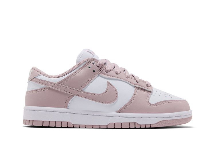Женские кроссовки Nike Dunk Low White Particle Rose (Женский) Белый/Белый/Розовый с частицами
