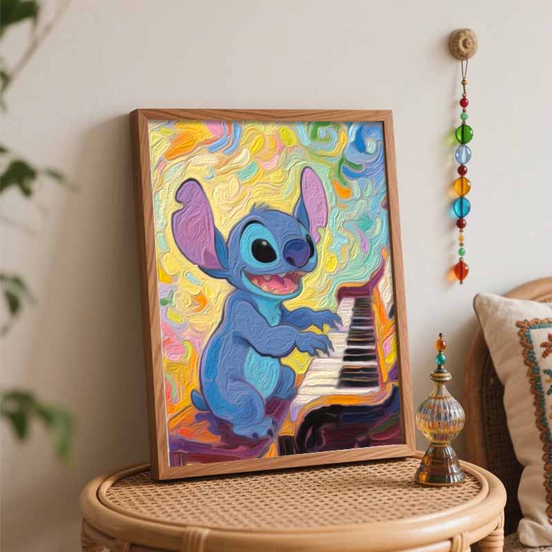 Disney Стич масляная живопись цифровая живопись набор для рисования ручная работа DIY painting украшение дома подарок