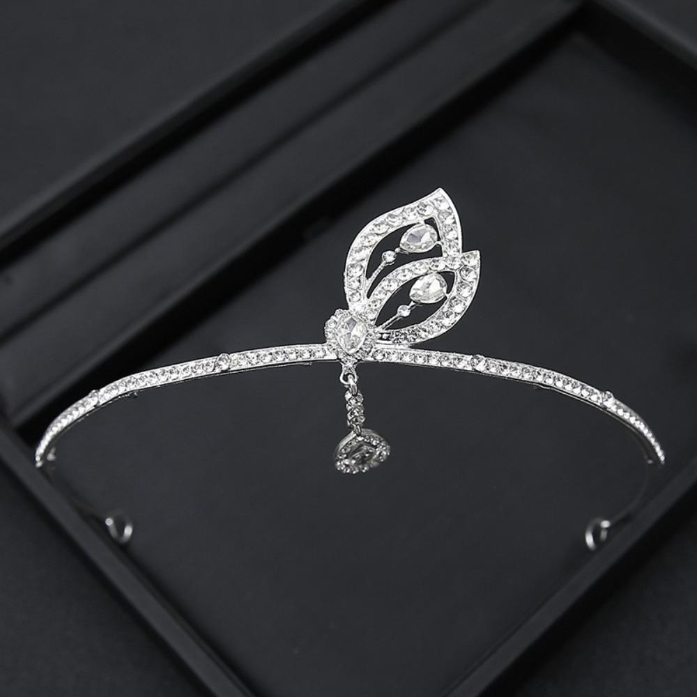 Simple Design Wedding Bride Crown Crystal Rhinestone Princess Crown  Wedding Ceremony