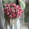 Одеяло «Букет роз» Ручная работа Набор материалов для DIY Шерстяная группа Вязаное крючком цветочное одеяло Одеяло «Ландыши» Готовое изделие
