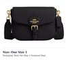 COACH Amelia Soft Pebbled Leather Crossbody Bags Medium Women's Black CP107-IMBLK