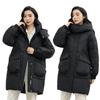 Women's Winter Jacket Coats Thickened Medium-length Cotton Outerwears Large Size Loose Hooded Fashion Youthful Woman Clothes