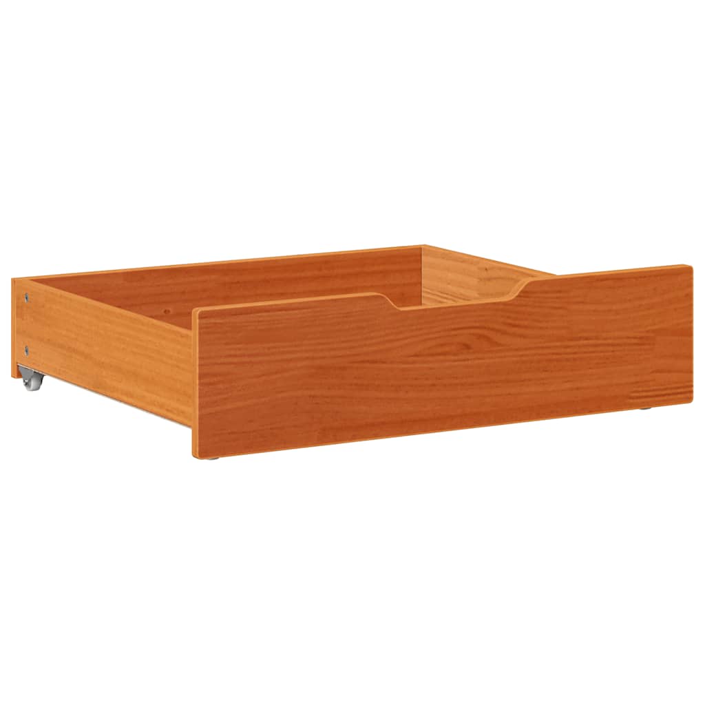 Vidaxl Szuflady Pod Łóżko, 2 Szt., Woskowy Brąz, 75X55X16 Cm, Sosna