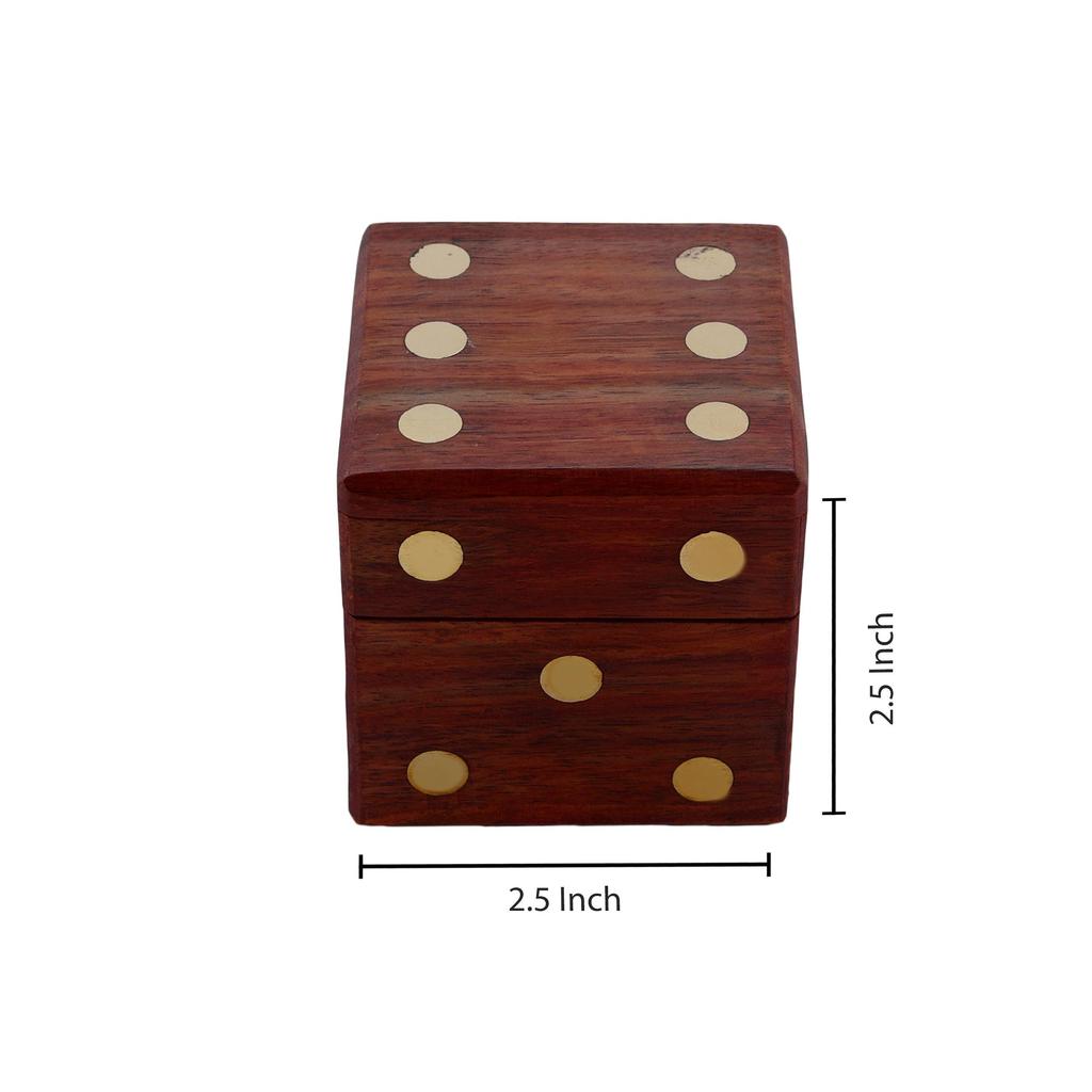 Shriji Crafts деревянная коробка для игральных костей с местом для хранения 5 игральных костей для украшения, игр, для детей и взрослых