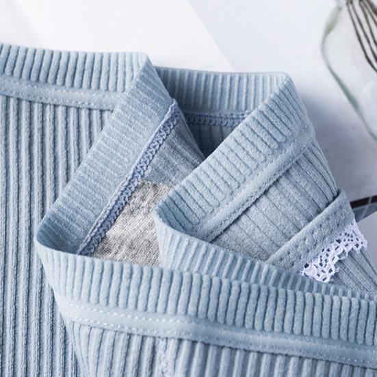 Женские трусы с кружевным декором, сплошной цвет, мягкие антисептические мягкие дышащие трусы больших размеров с высокой талией, треугольные карманы для менструации, женские трусики, трусы