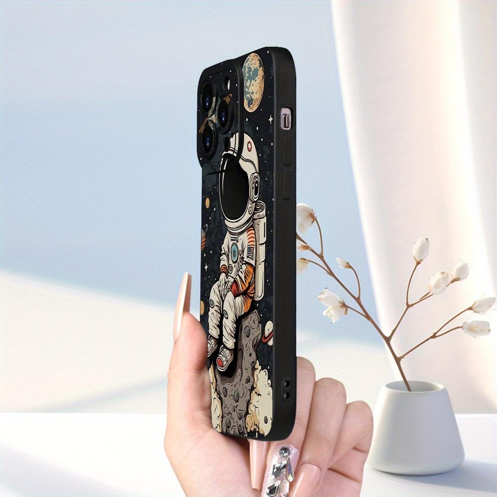 Креативный мультяшный чехол-астронавт для iPhone 17, 16, 15, 14, 13, 12, 11 Pro/Max/Plus с ударопрочной и прочной задней крышкой