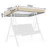 Всепогодный чехол для навеса патио-качелей Защищает качели от пыли и влаги Идеально для садов и террас