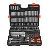 Socket Set, 225 Pieces, 9.5 & 6.4 & 12.7 mm Drive Socket and Ratchet Set, SAE and Metric, Deep and Shallow, Mechanic Tool Kit with Bits, Accessories,