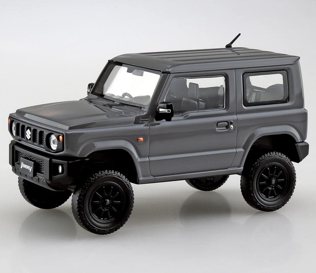 Aoshima Bunka Kyozai Серия The Snap Kit Suzuki Jimny Кастомные колеса Пластиковая модель в наборе ООО. (АОСИМА) 1/32 (Средне-серый) Предварительно окрашенный №08-SP2