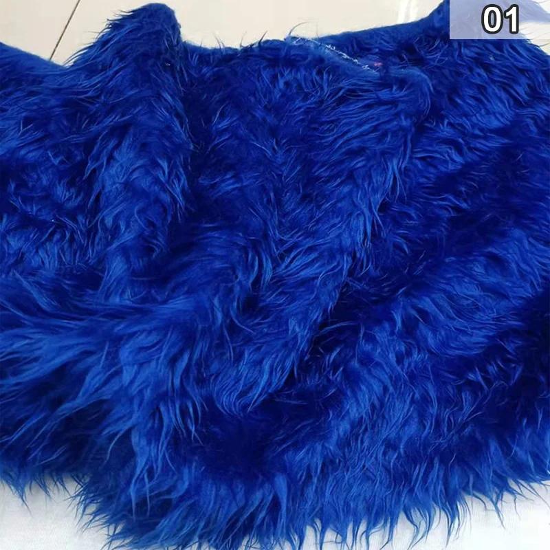 Искусственная мягкая плюшевая ткань, длинная искусственная меховая ткань для шитья одежды, украшений, фоновой ткани, ткани для косплея, куклы, игрушки, сделай сам, поделки