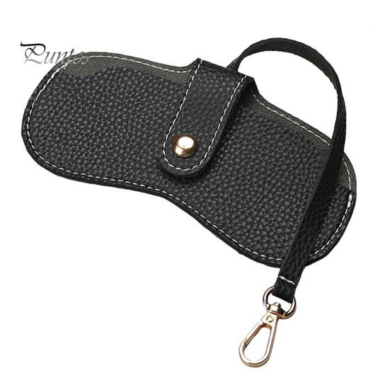 Мягкая сумка для очков из искусственной кожи, чехол для солнцезащитных очков, портативный органайзер для очков с крючком для ключей, легкий чехол для очков для друзей, семьи