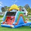 Commercial PVC Double Lane Inflatable Slide Outdoor Backyard Games Inflatable Water Slide With Blower