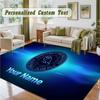 Crystal Velvet Square Rug Custom NameSheffield Wednesday FC Pattern Non Slip Home Floor Decor Rug