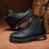 Роскошные мужские ботильоны, ретро-британские высокие мужские ботинки, модная высококачественная кожаная обувь 2024 года, новые мужские мотоциклетные ботинки для активного отдыха