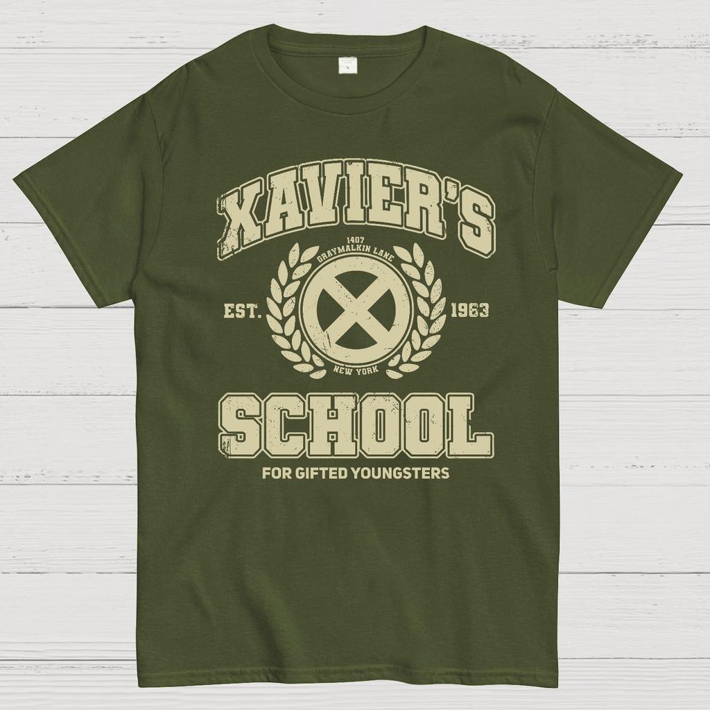 Xavier’S School For Gifted Youngsters 1407 Graymalkin Lane Unisex 100% Cotton Summer Casual Cool Loose T-Shirt