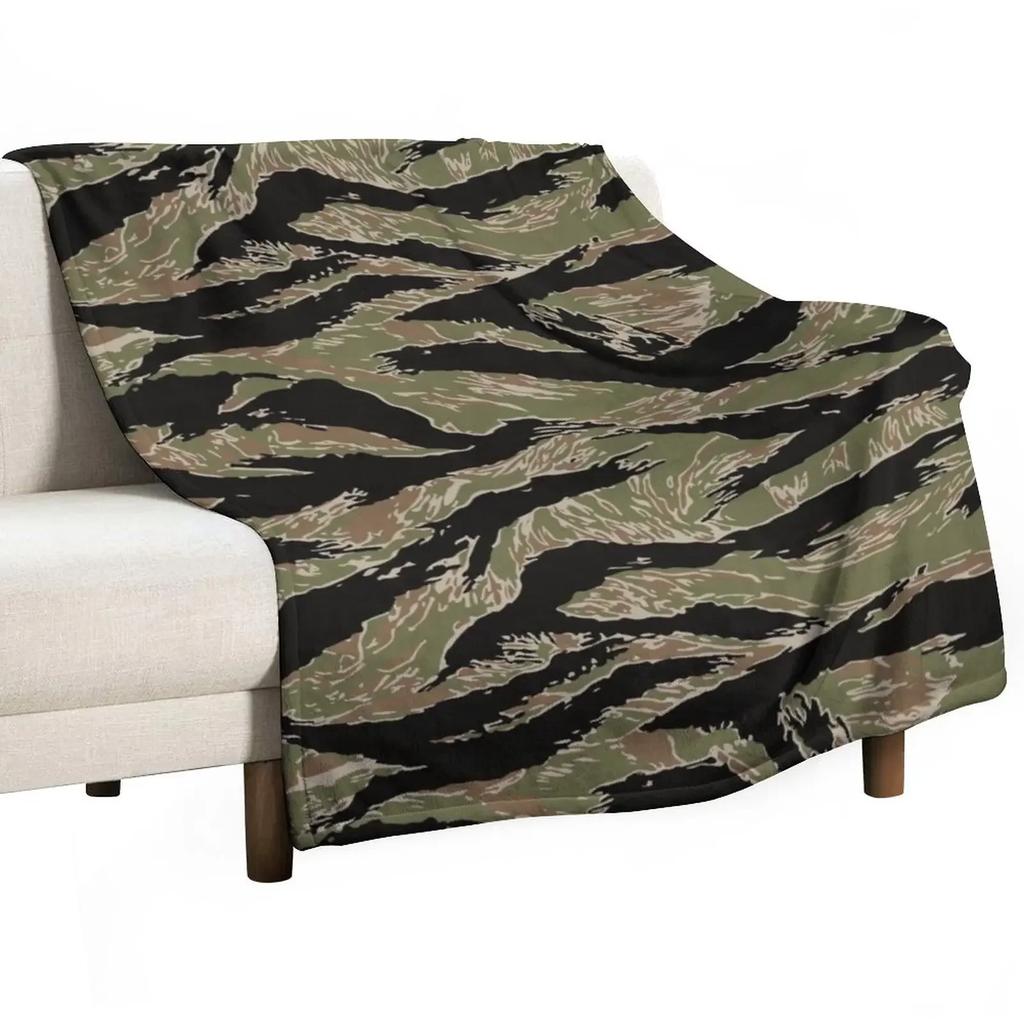 Tigerstripe Camo Throw Blanket Baby Blanket anime Loose Blanket