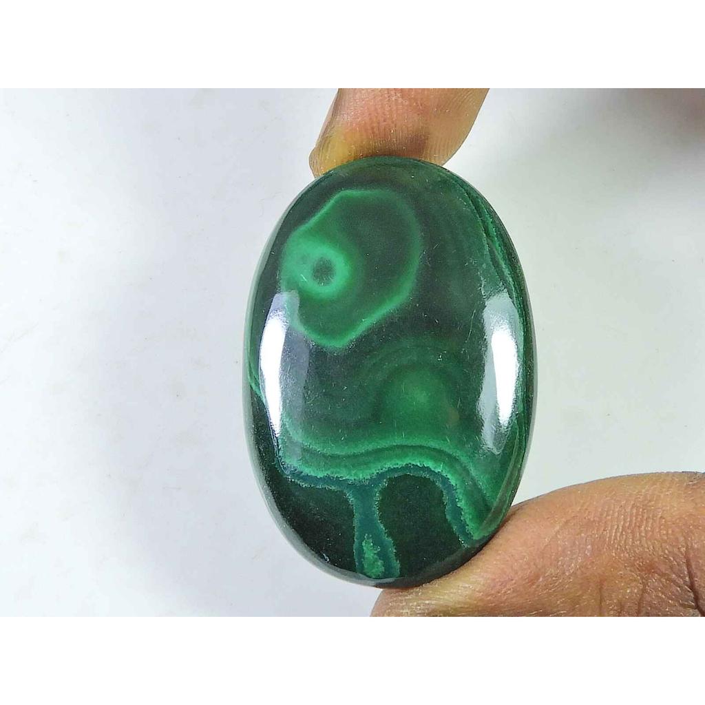 70Cts. Натуральный зеленый малахит овальный кабошон россыпью драгоценный камень 25X40X05 MM SK-2012