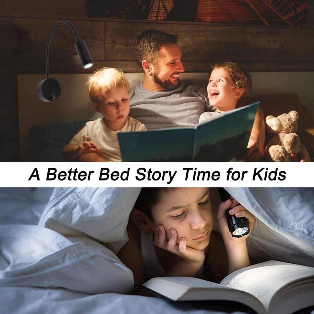 Wall Mounted Reading Lamp 3W LED Wall Light Modern Wall Lamp Bedroom