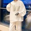 Harajuku Trendy Men's Sporty Casual Set: Fashionable Loose Hoodie & Pants Two-Piece