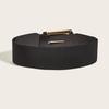 Unique Geometric Buckle Waist Belt For Women With Leather Material For Spring And Fall