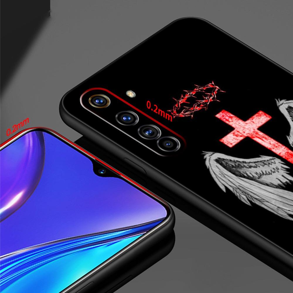 Чехол с узором в виде креста Для Realme C67 C63 C55 C53 C35 C25 C21 GT 2 3 5 6 10 11 12 13 Pro Plus 5G Мягкий ТПУ Чехол для телефона