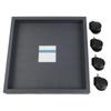 1pc Square Flower Pot Bottom Support Movable Wheel Tray Flower Pot for Outdoor