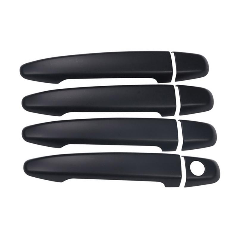 1 Set Car Side Exterior Door Handle Cover Trim Matte Black Fit for Toyota 4Runner SUV 2009 2008 2007 2006 2005 2004 2003