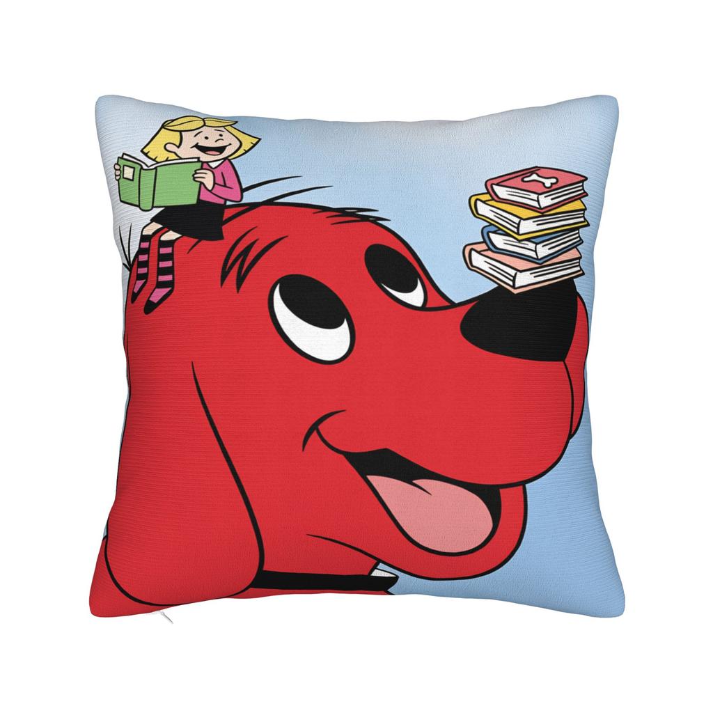 C-Clifford the Big Red Dog Pillow Case  Novelty Pillow Cover Soft Pillowcases For Chair Sofa Home Decor